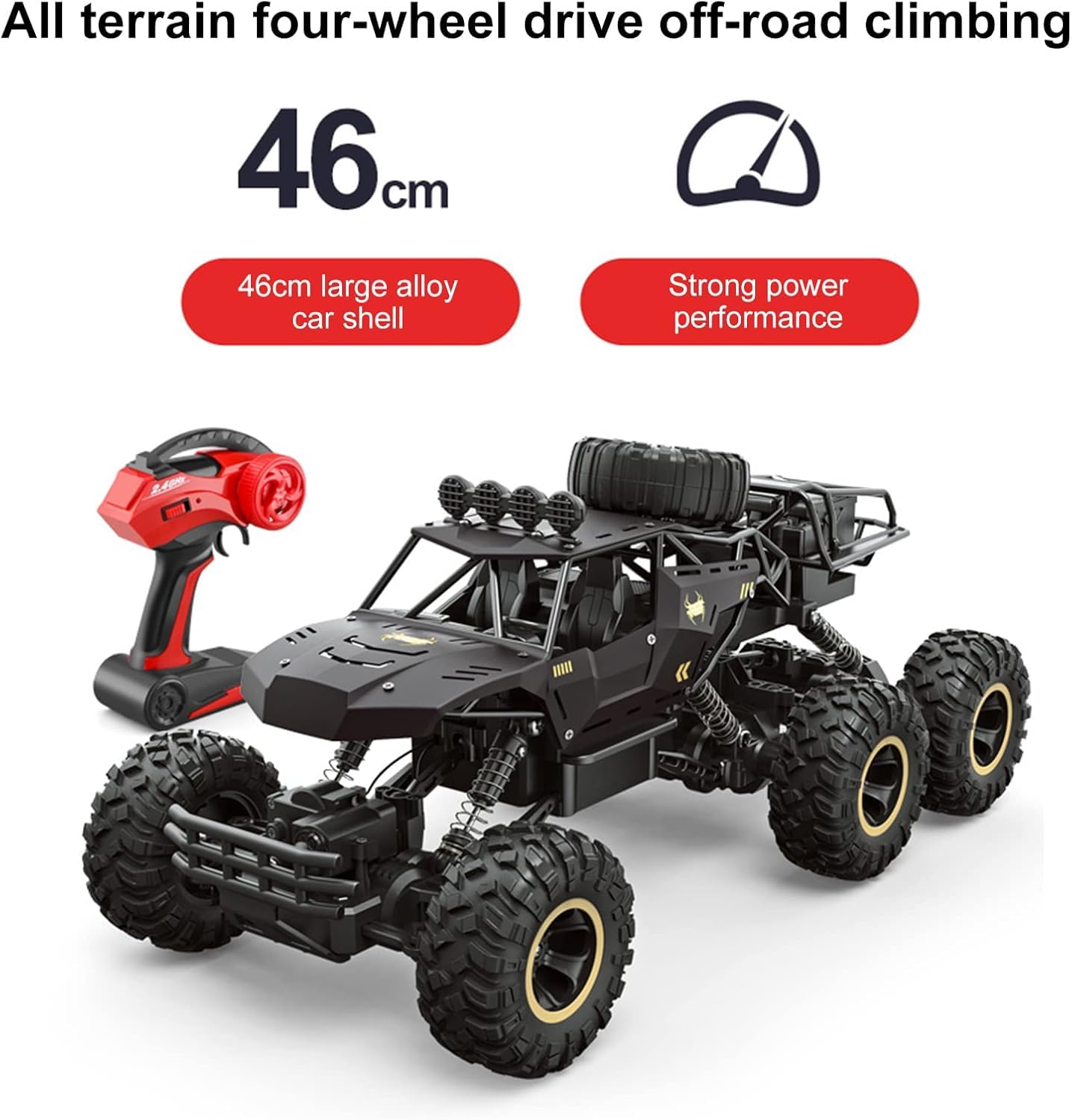 Voiture télécommandée tout-terrain géante 3+