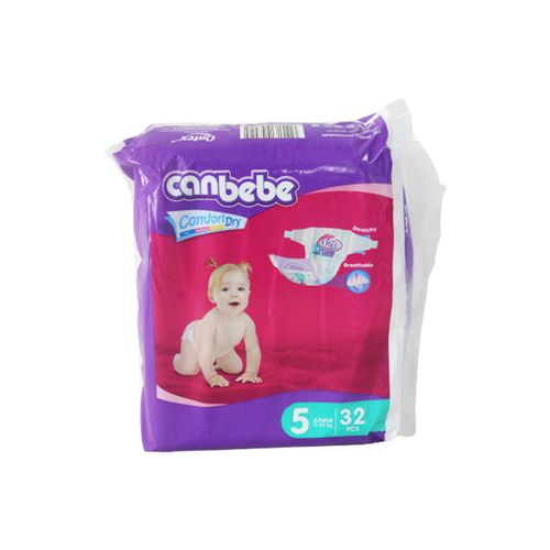 Canbebe Couches Eco Junior - Taille 5 (11 à 25kg) - 32 Pièces