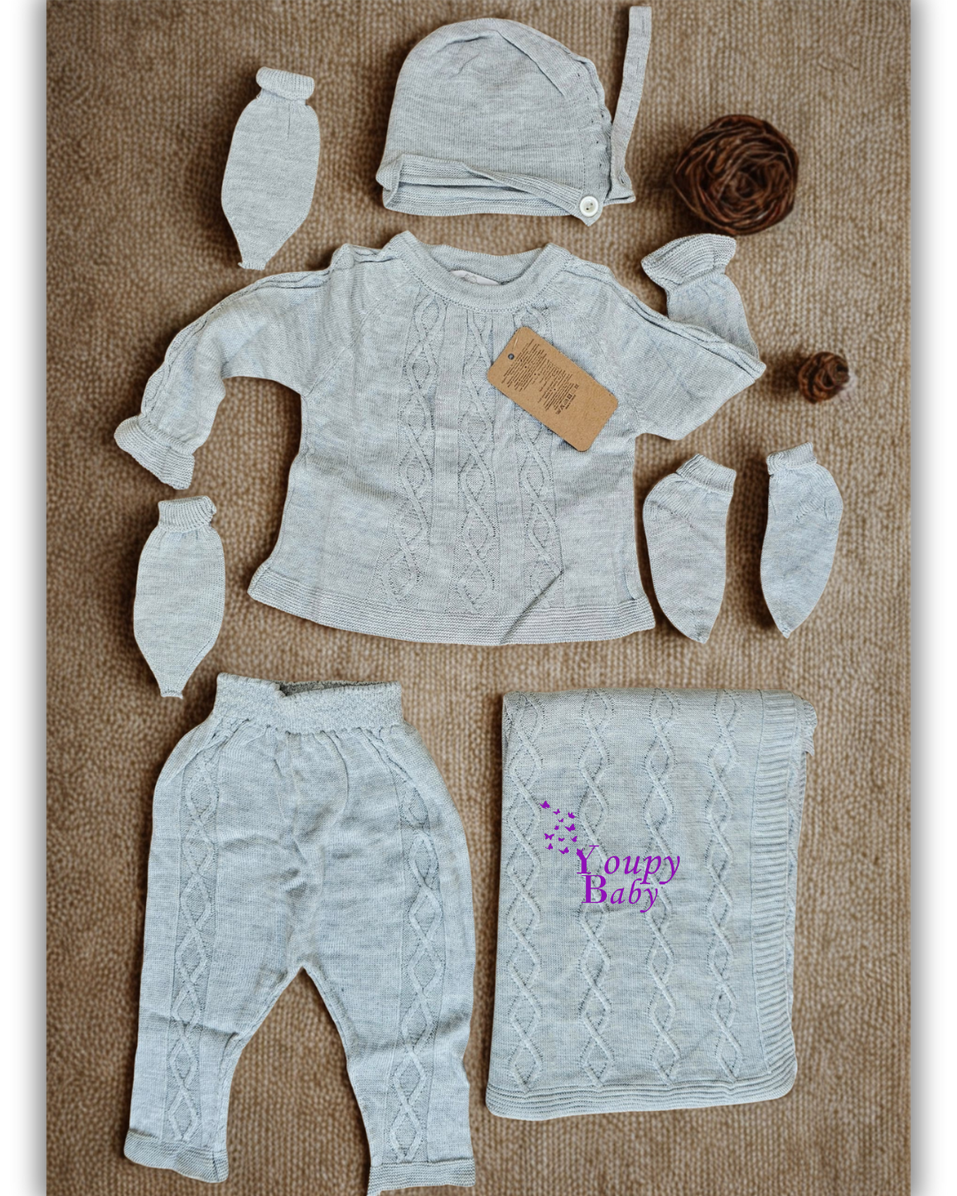 Coffret de naissance en tricot