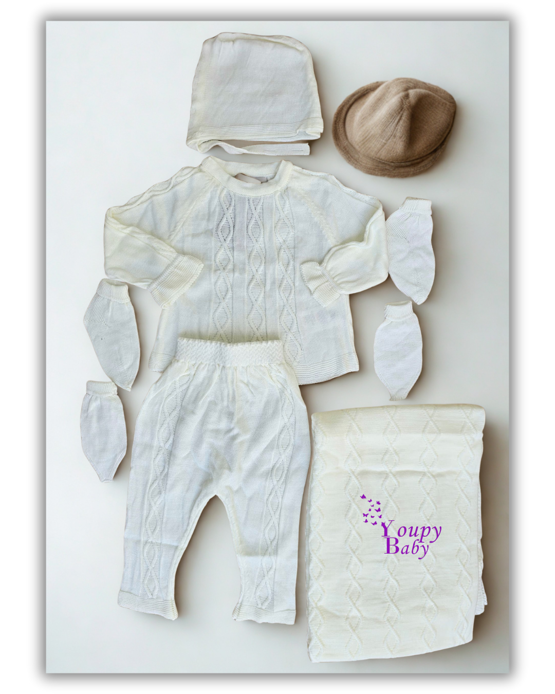 Coffret de naissance en tricot