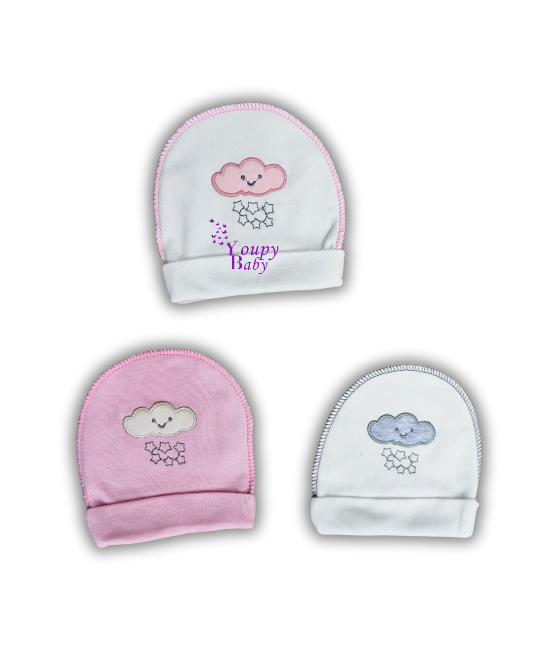Lot de 3 bonnets