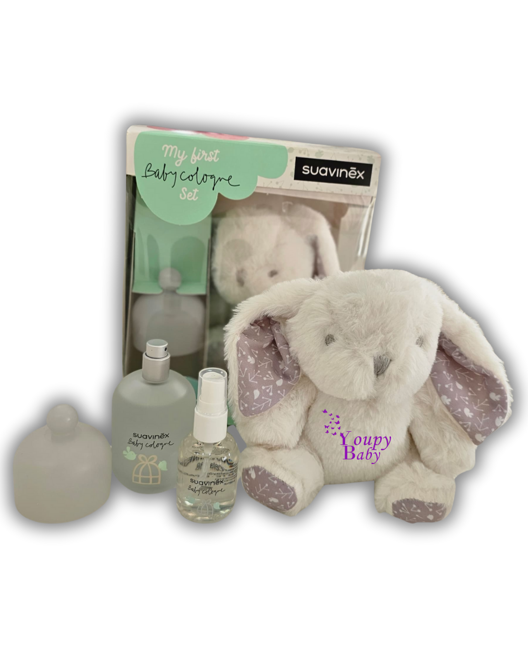 Coffret Eau de Cologne bébé Suavinex 100 ml + 50 ml + Ours