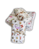 LOT DE 2 LANGE EN MOUSSELINE ET COTON