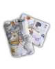 LOT DE 2 LANGE EN MOUSSELINE ET COTON
