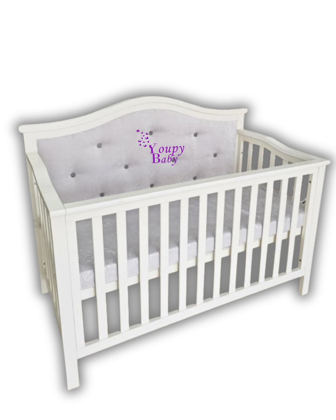 Lit bébé en bois massif+Matelas