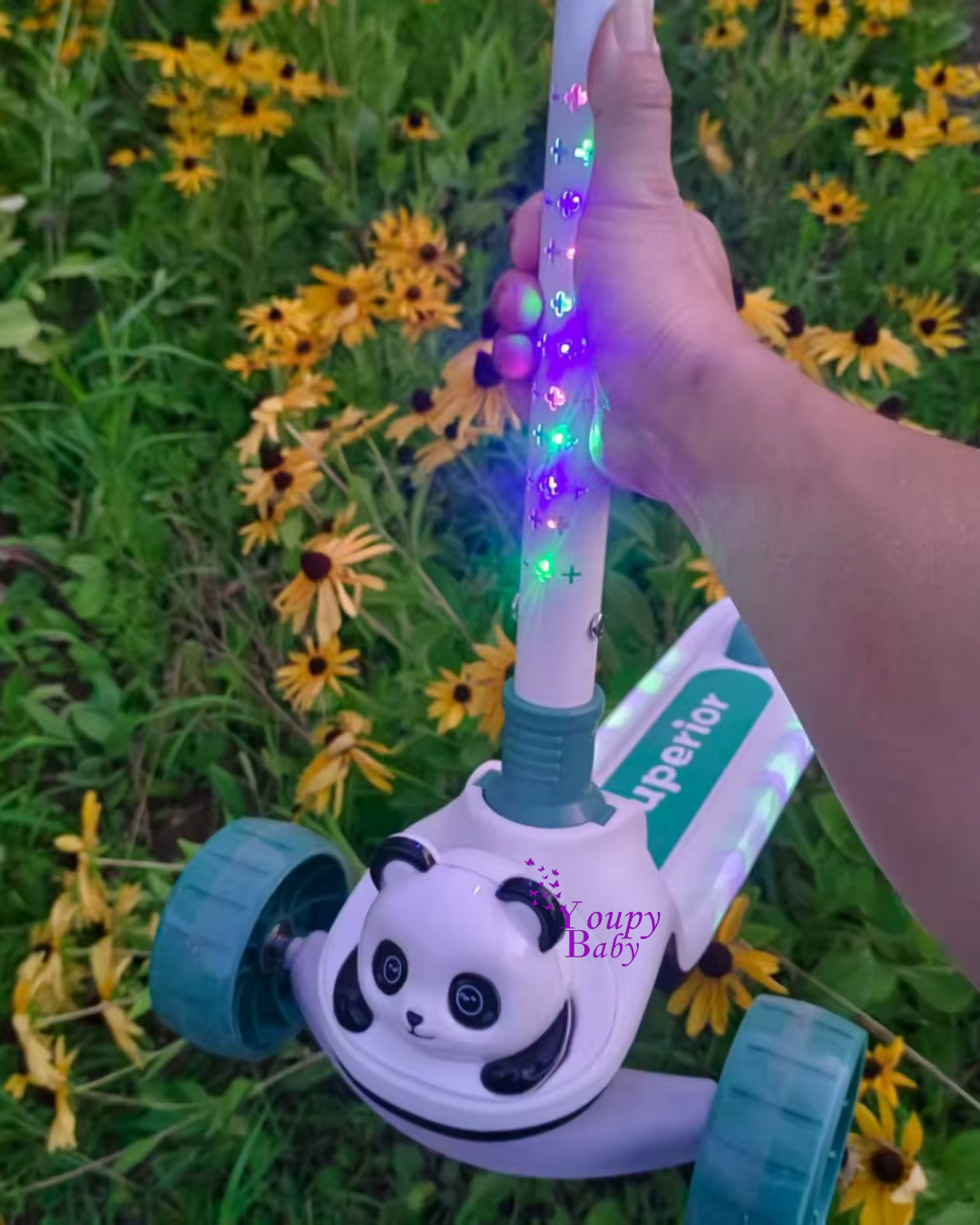 Trottinette enfant “Panda” à LED et musique
