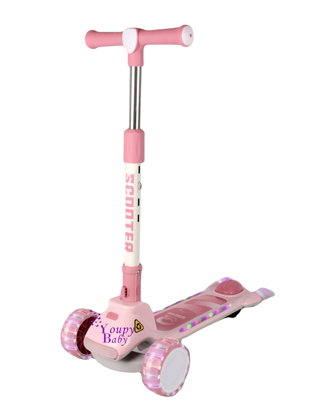 Trottinette lumineuse et musicale