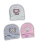 Lot de 3 bonnets