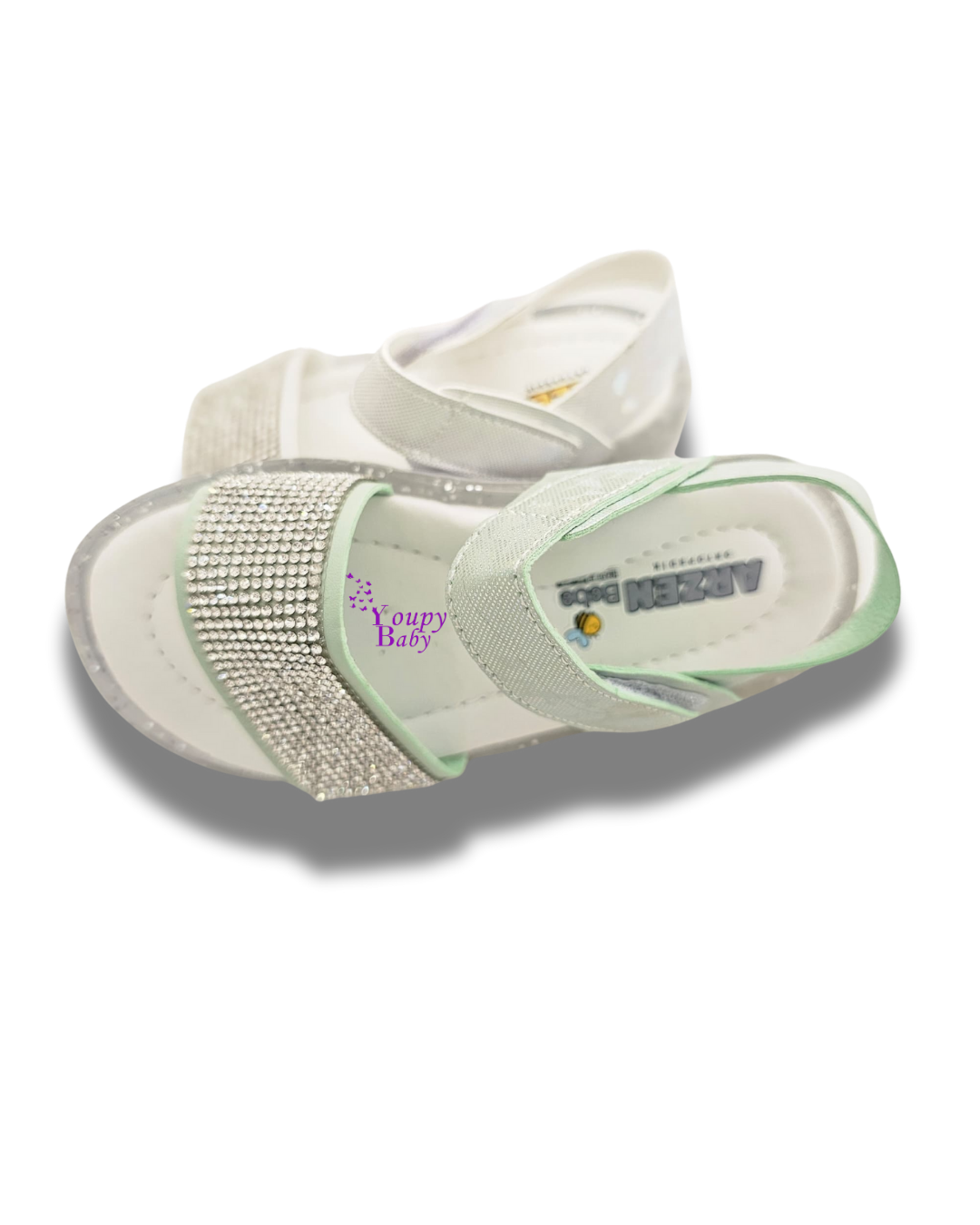 Sandales orthopédiques pailletées