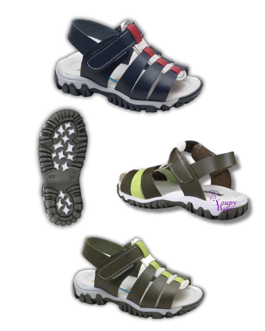 Sandales orthopédiques similicuir