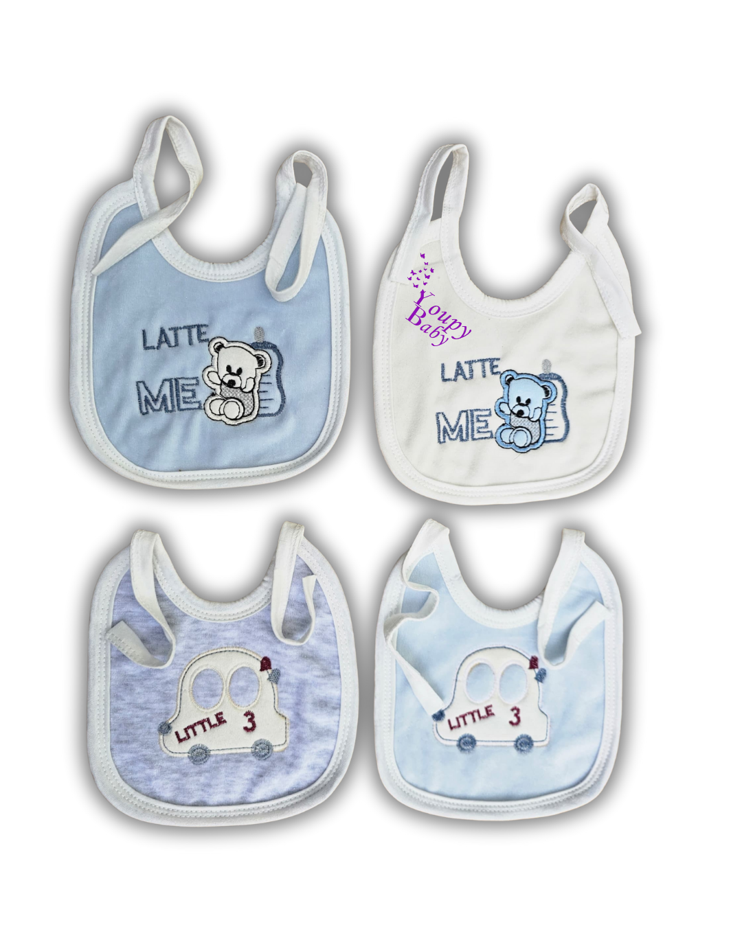 Lot de 4 bavoirs