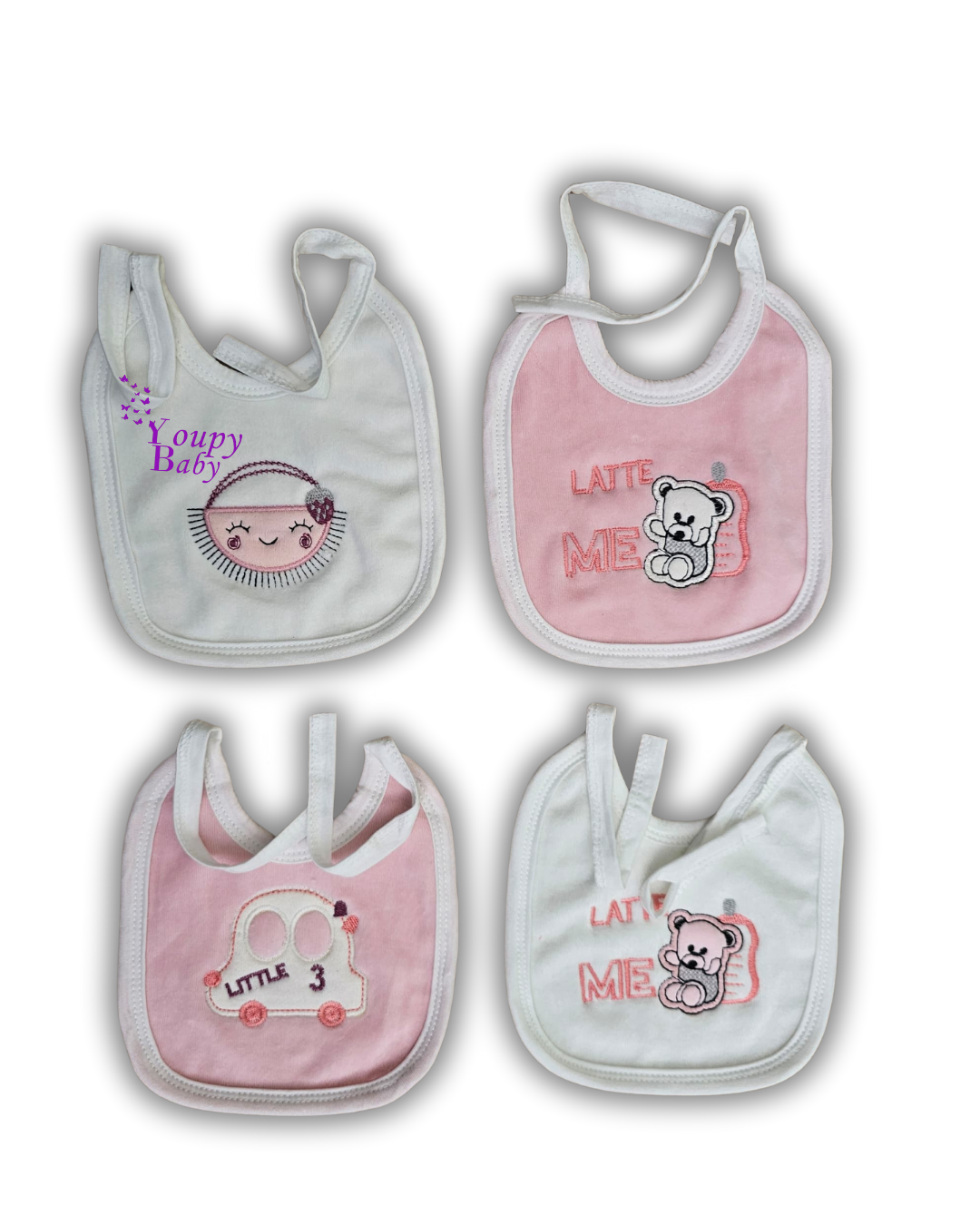 Lot de 4 bavoirs