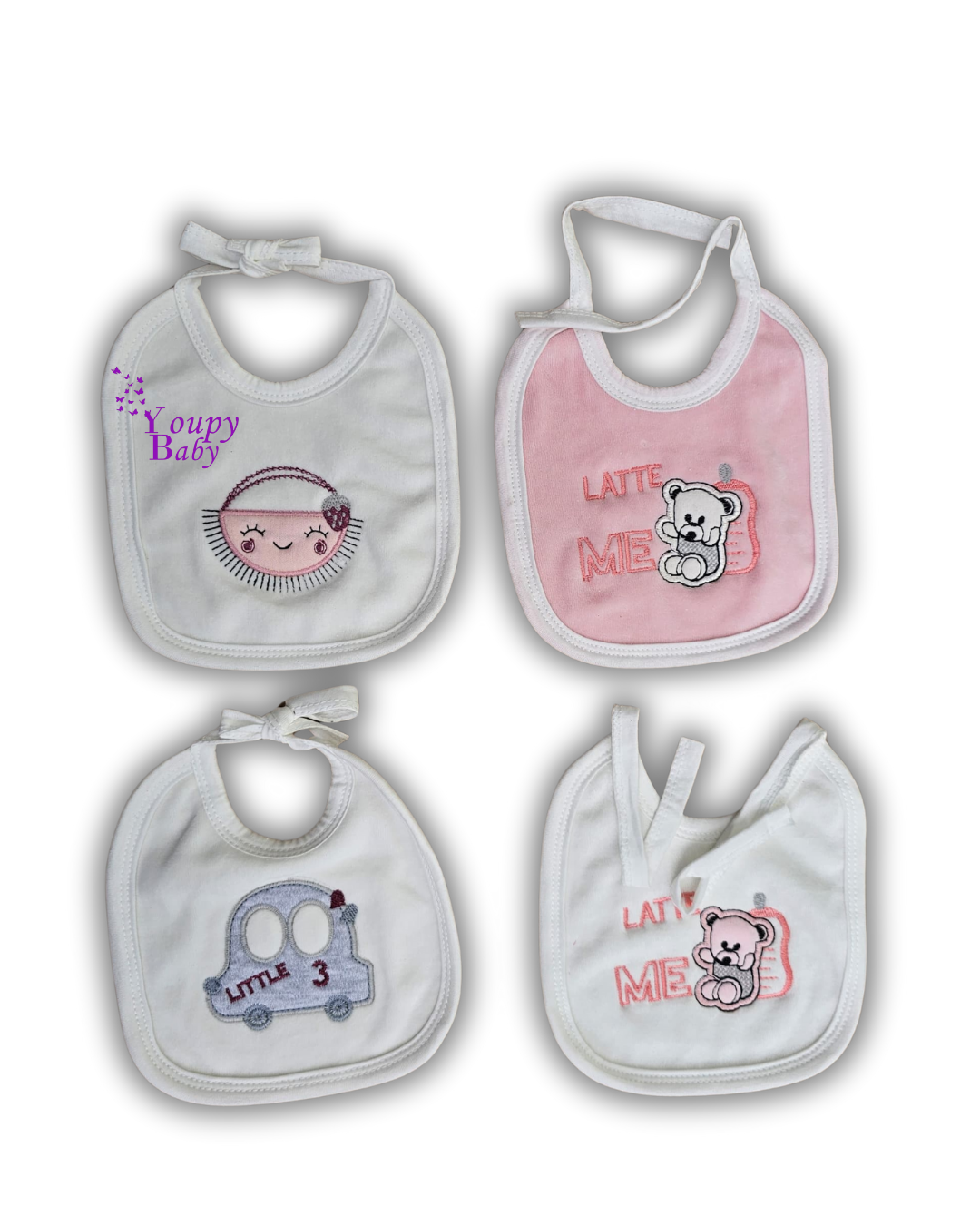 Lot de 4 bavoirs