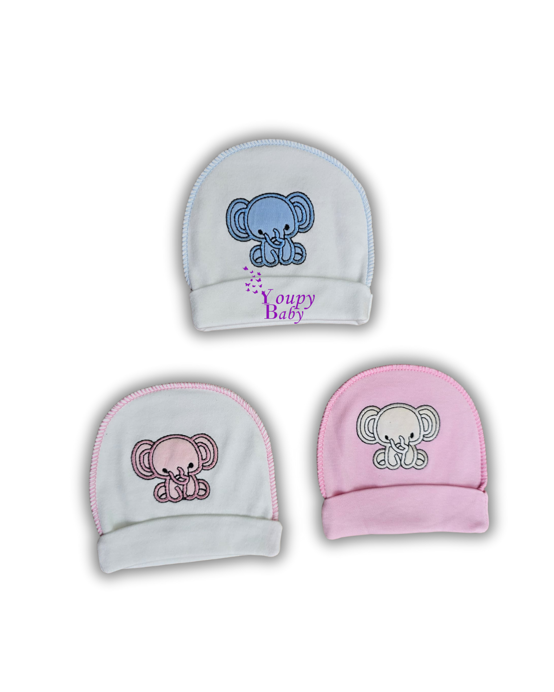 Lot de 3 bonnets