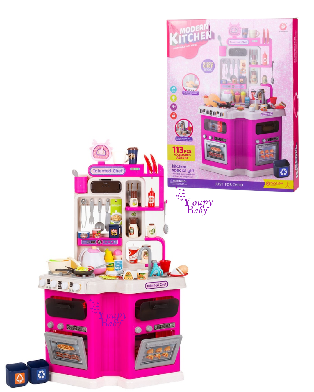 Cuisine miniature Modern Kitchen 113pcs