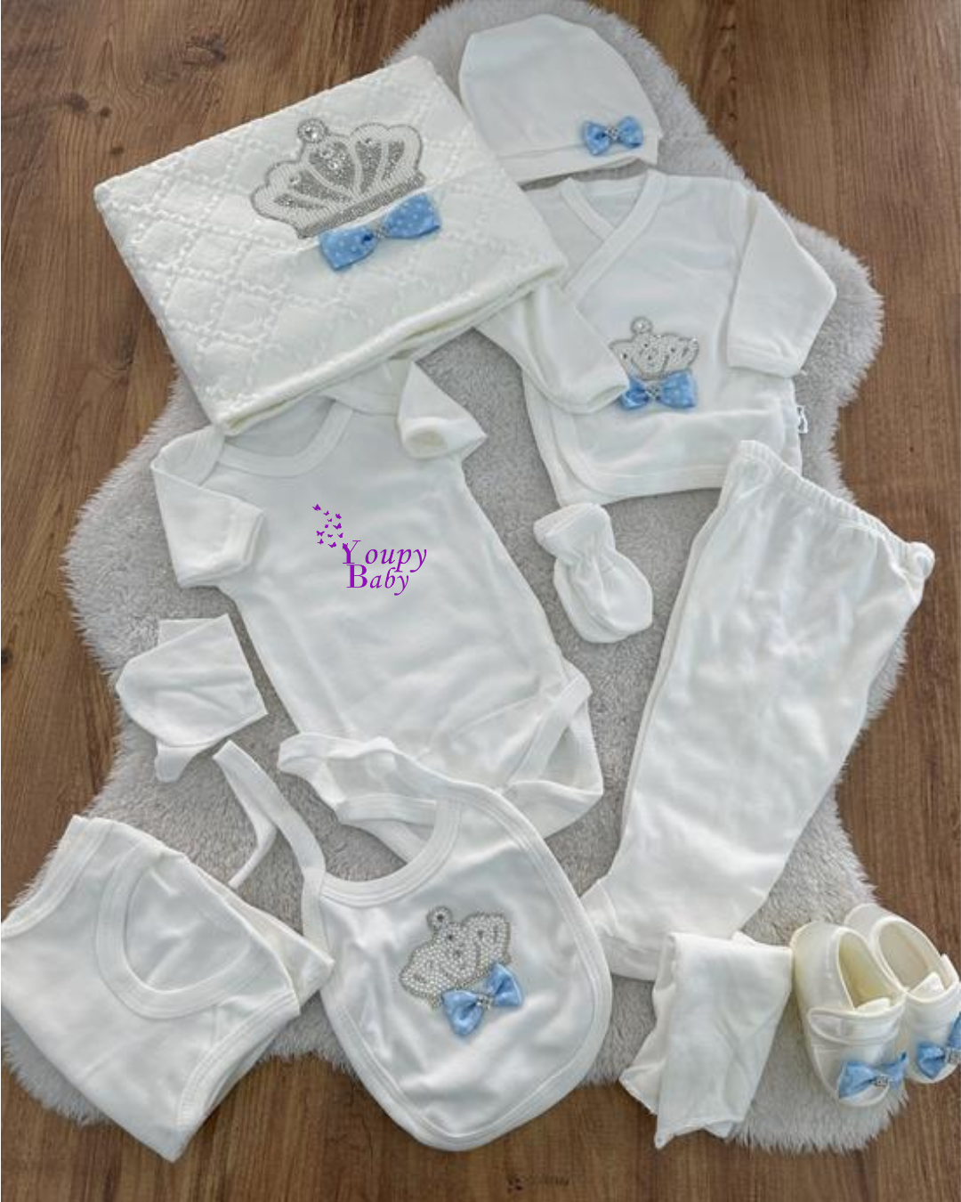 coffret de naissance 11 pièces pour bébé