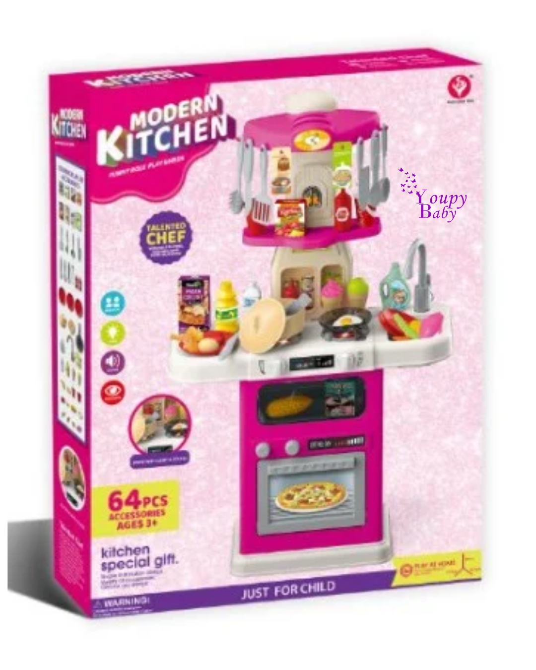 Cuisine miniature Modern Kitchen 64pcs