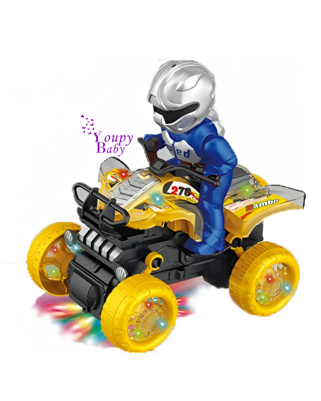 Moto de plage avec lumières et musique pour enfants 3+