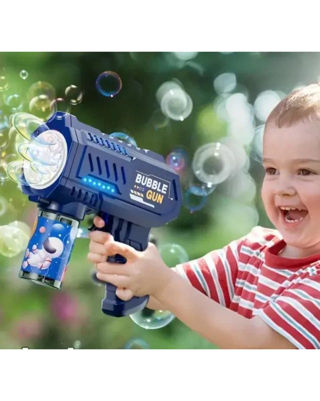 Pistolet à bulles électrique pour enfants 3+