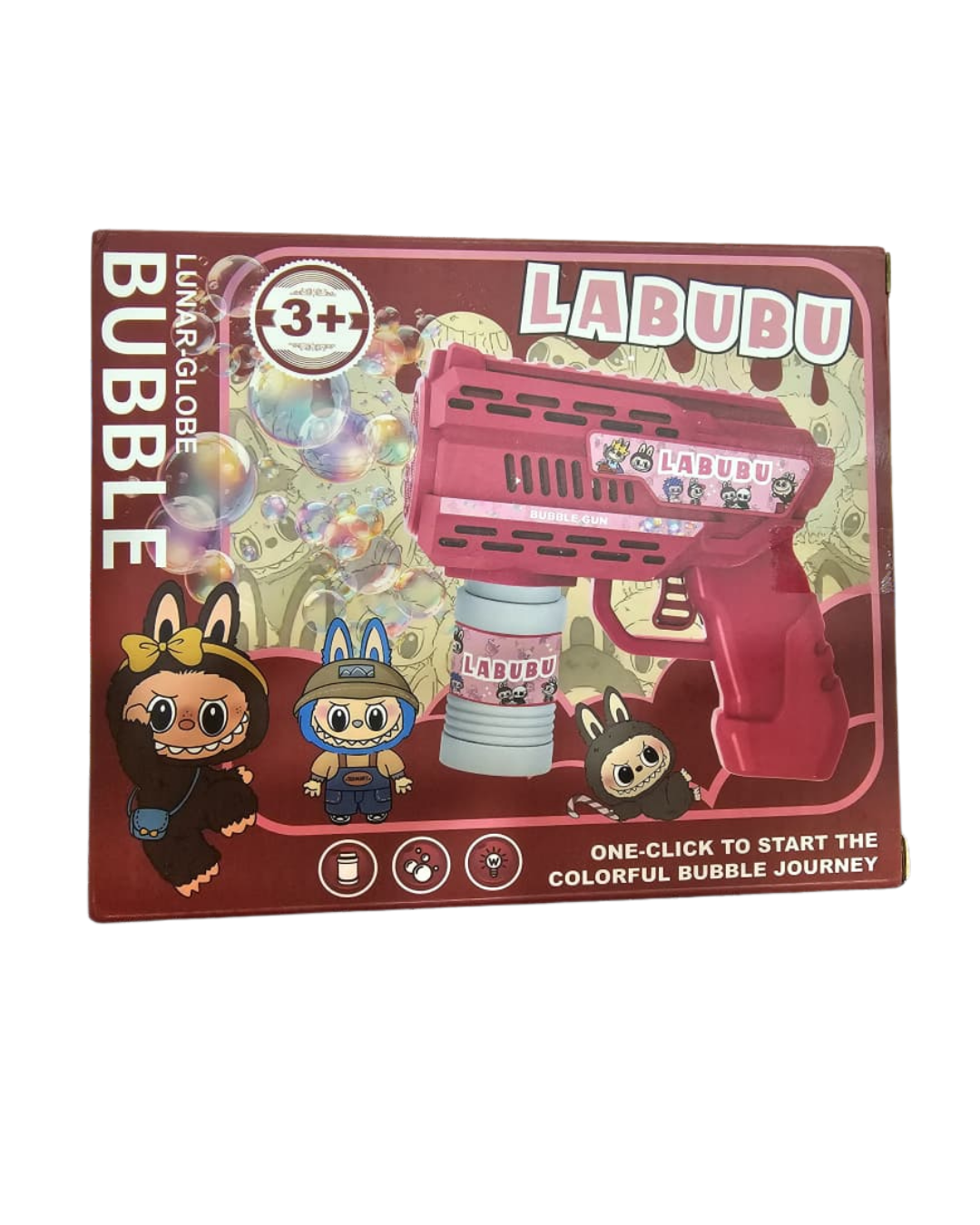 Pistolet à bulles électrique pour enfants 3+