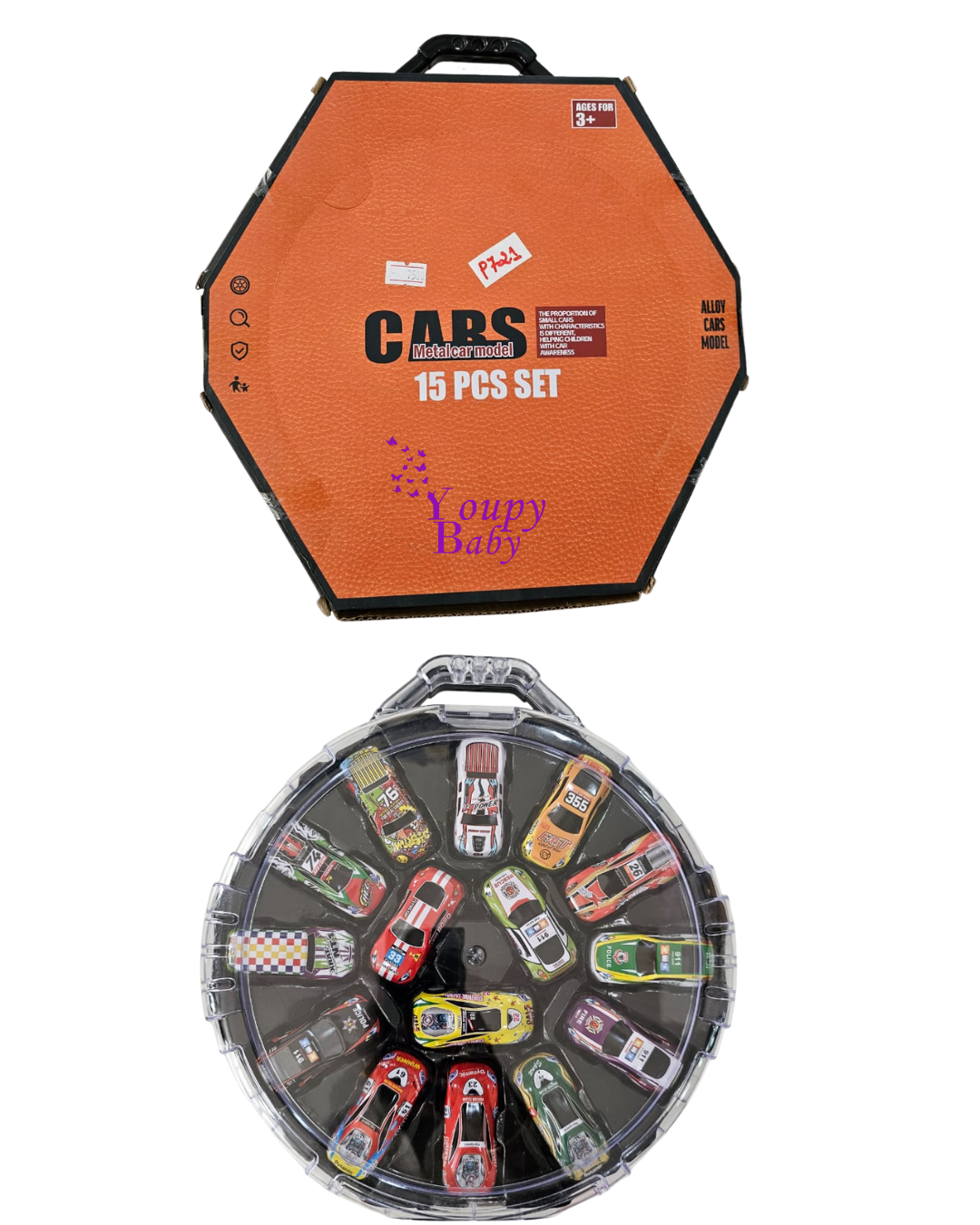 Coffret Cadeau – 15Voitures en Métal pour Enfants