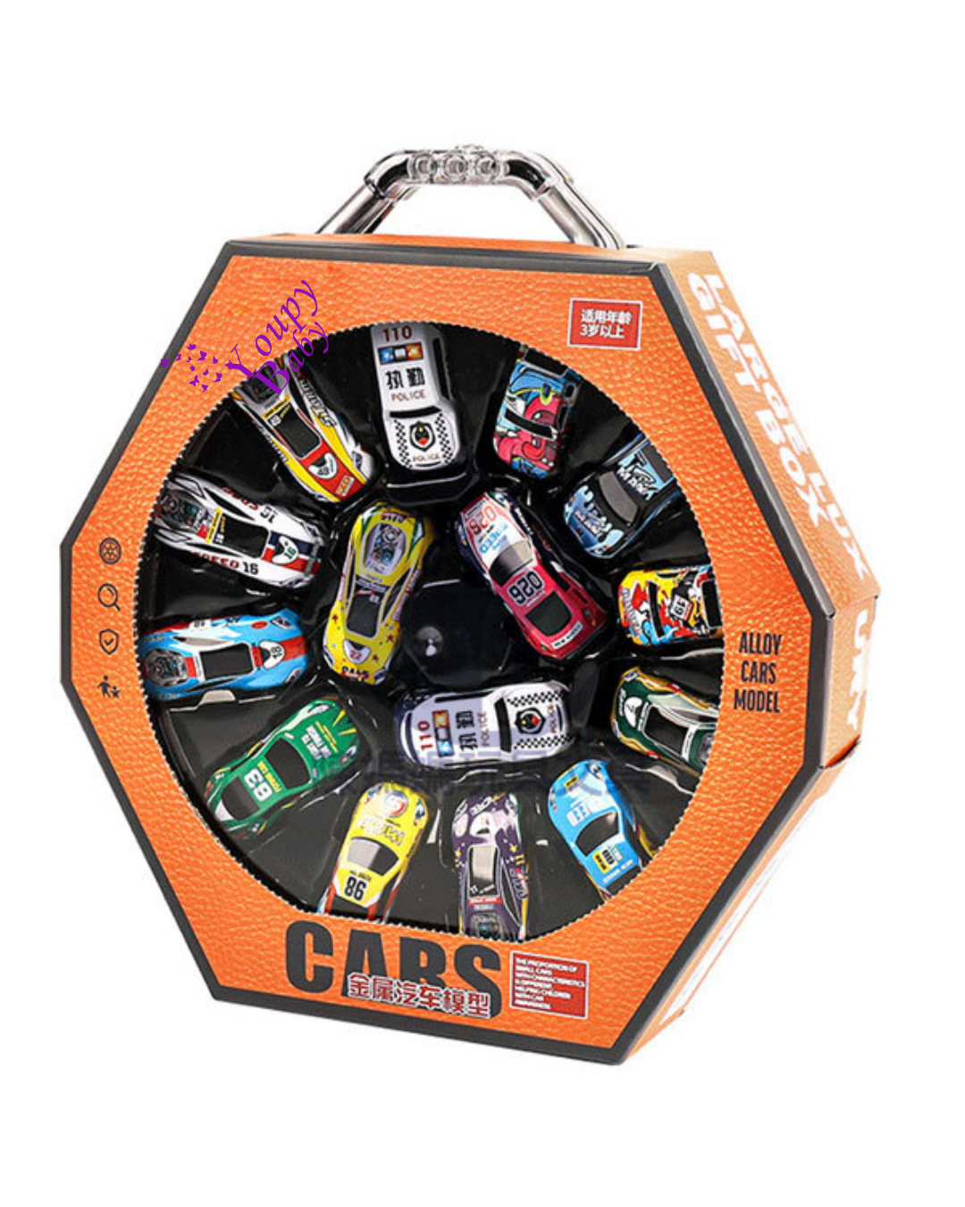 Coffret Cadeau – 15Voitures en Métal pour Enfants