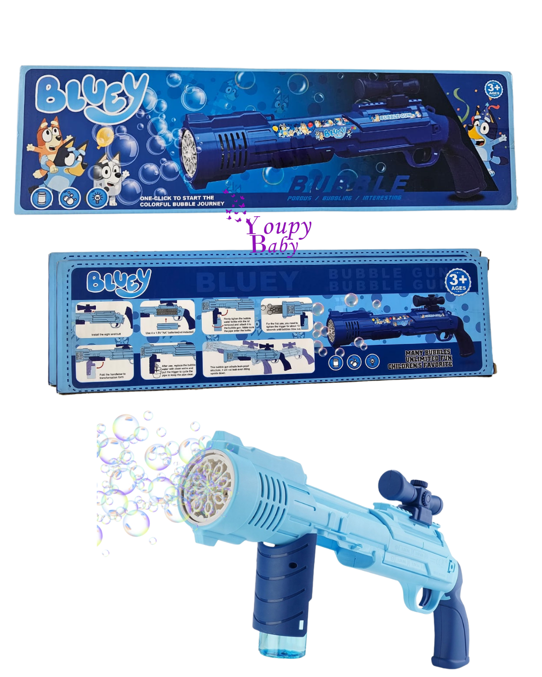 Machine à bulles de savon 3+