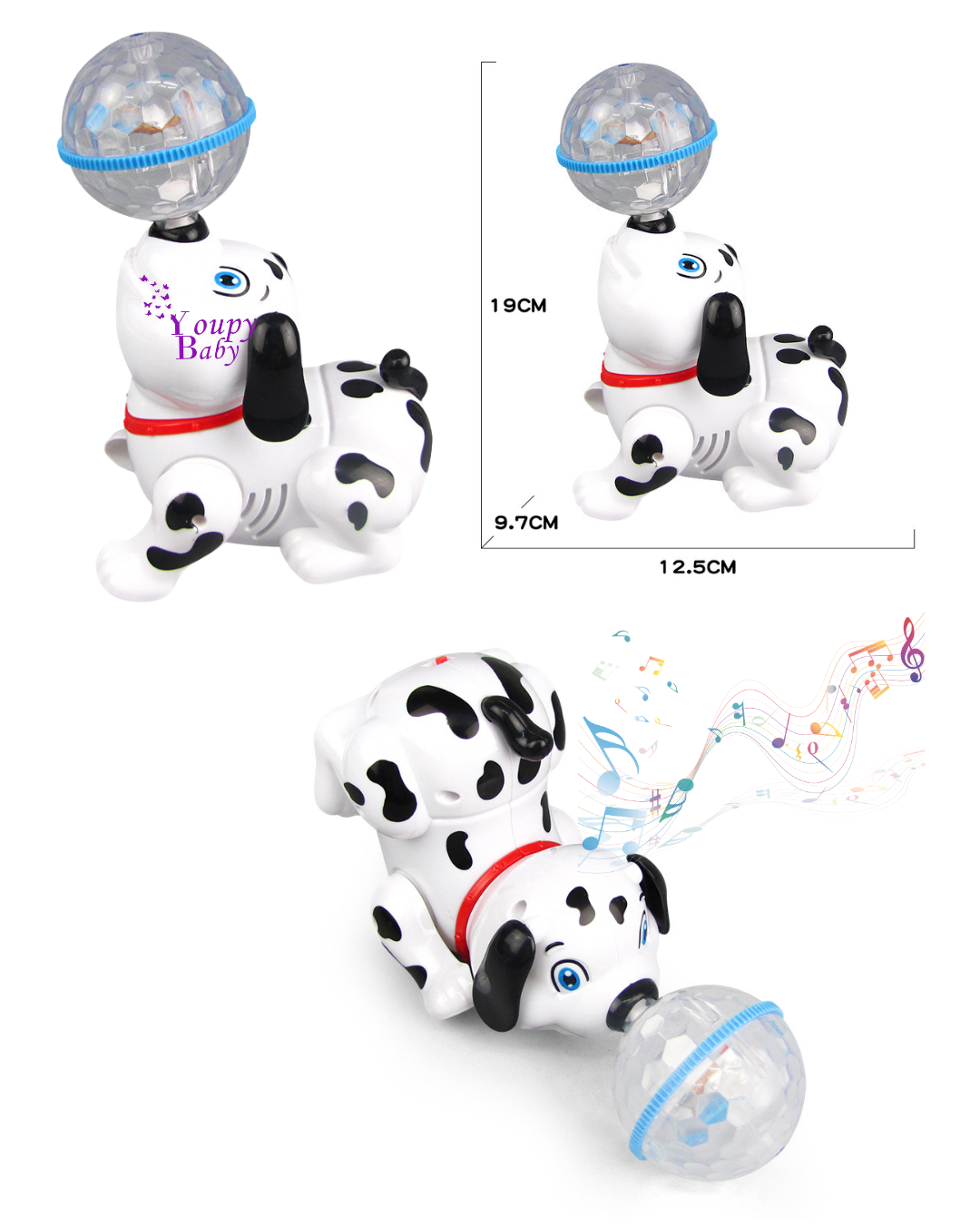 balle électrique pour chien à souffler