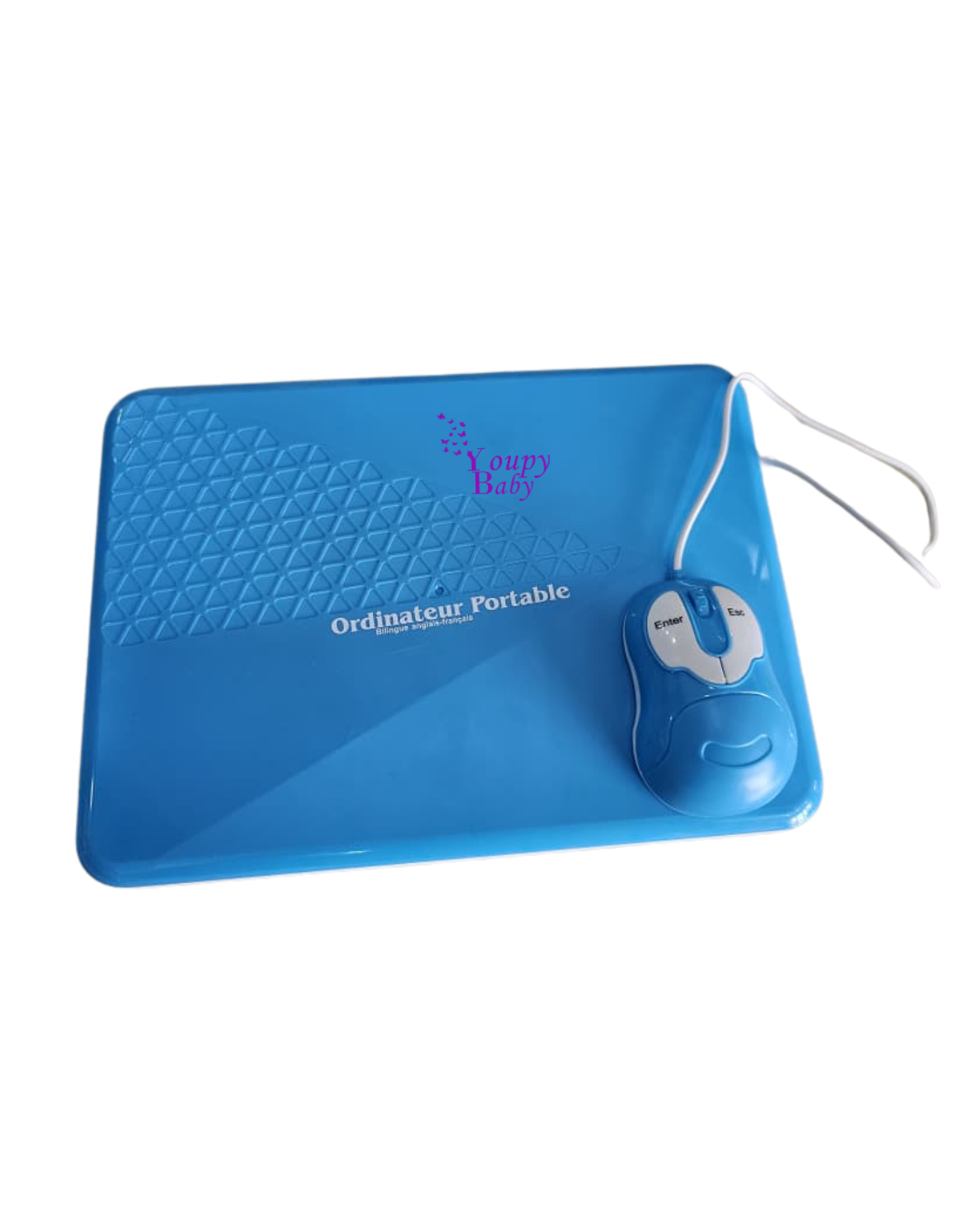 Ordinateur portable avec souris bilingue pour enfants anglais et Français 5+