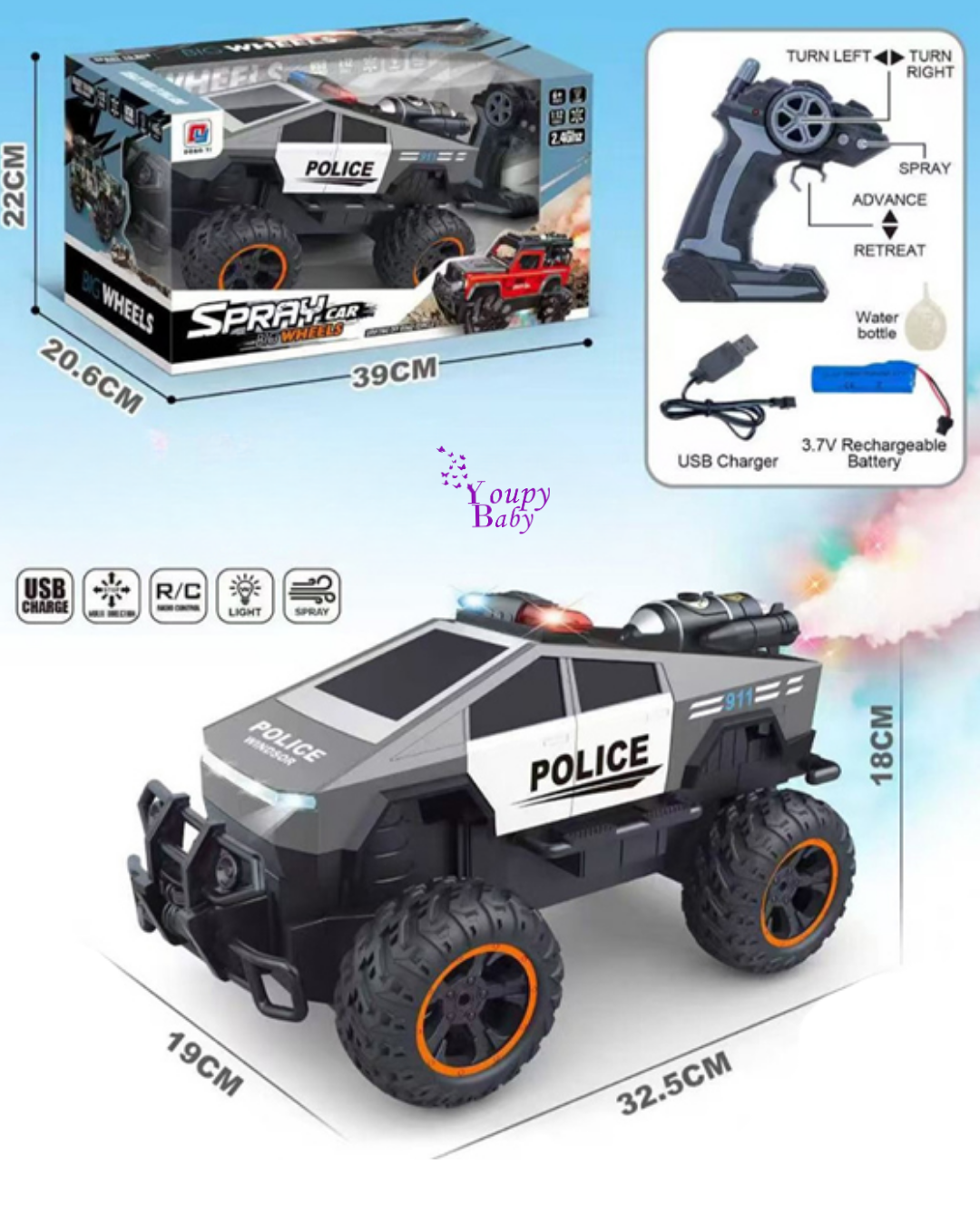 voiture électrique télécommandée 6+