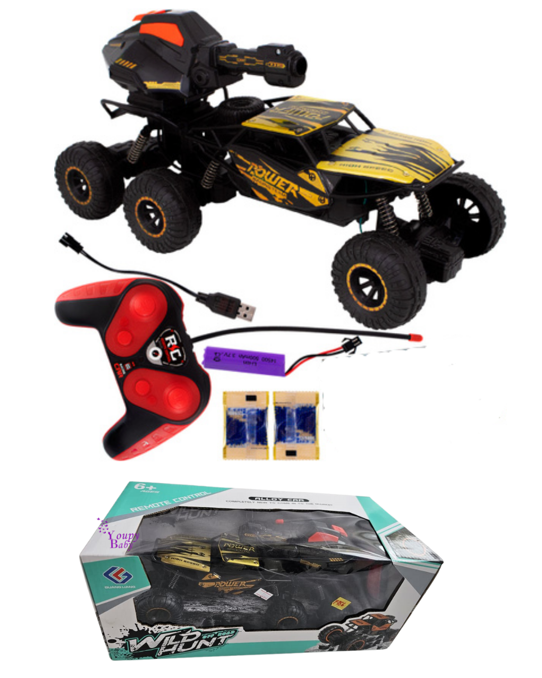 Voiture tout-terrain télécommandée 6+