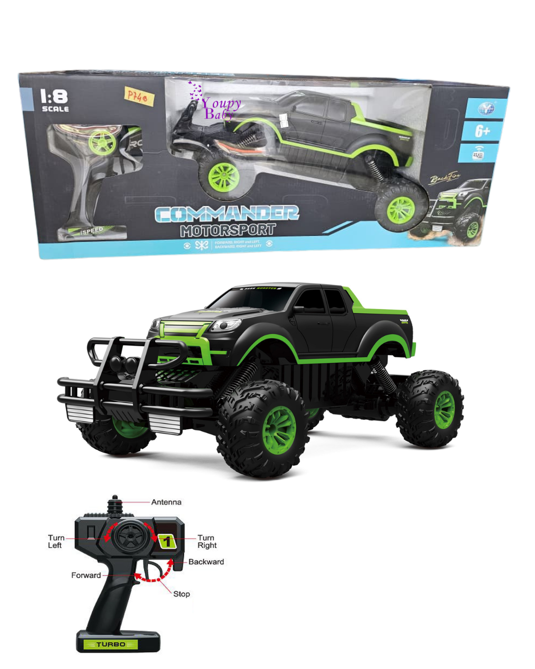 Voiture tout-terrain télécommandée