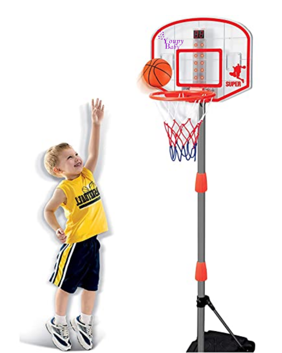 Panier de Basket Réglable avec Compteur