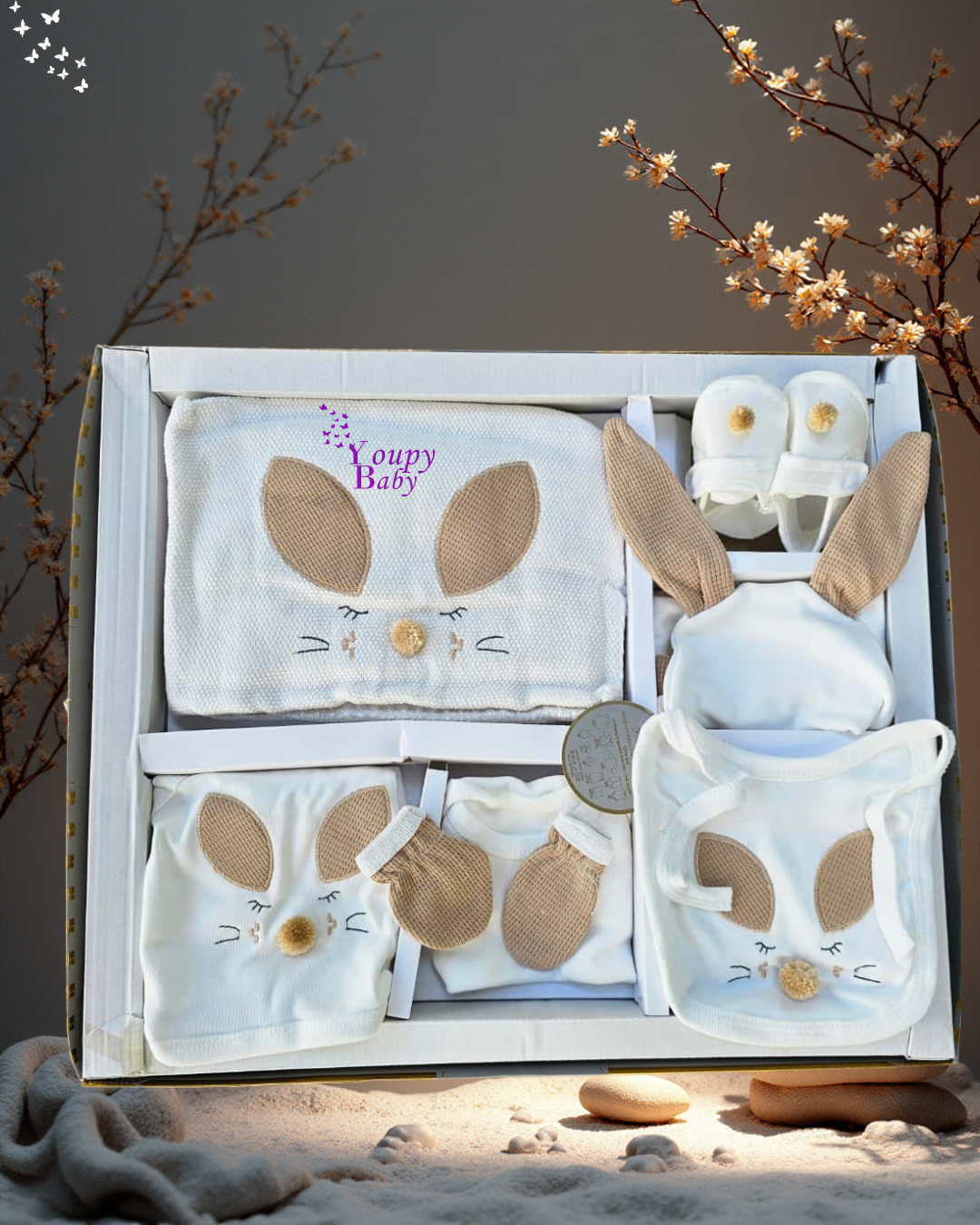 coffret de naissance 10 pièces pour bébé