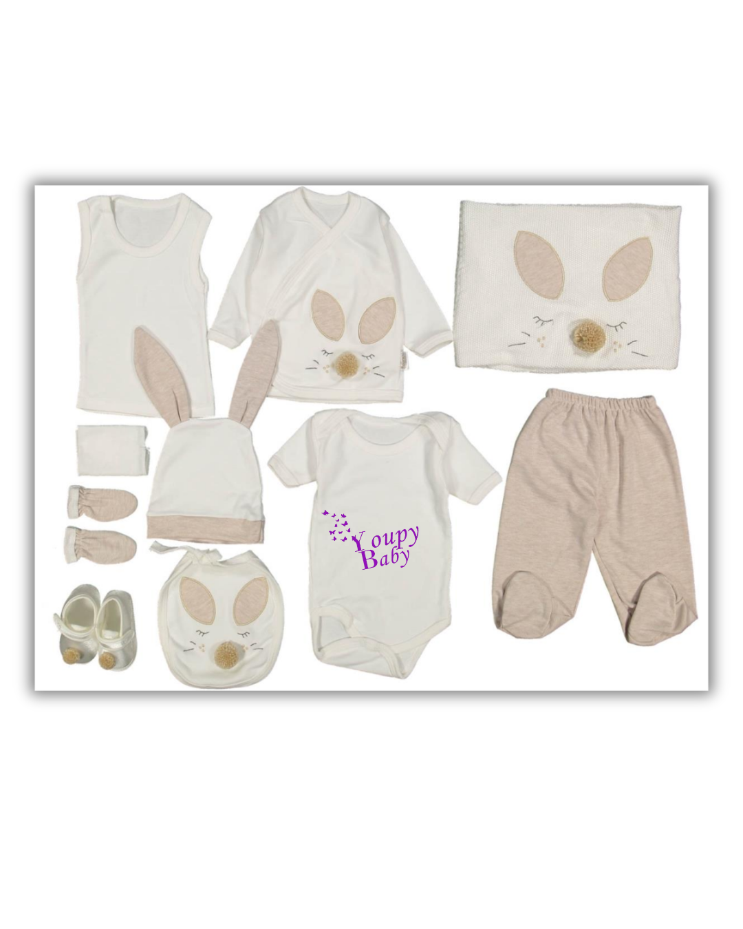 coffret de naissance 10 pièces pour bébé