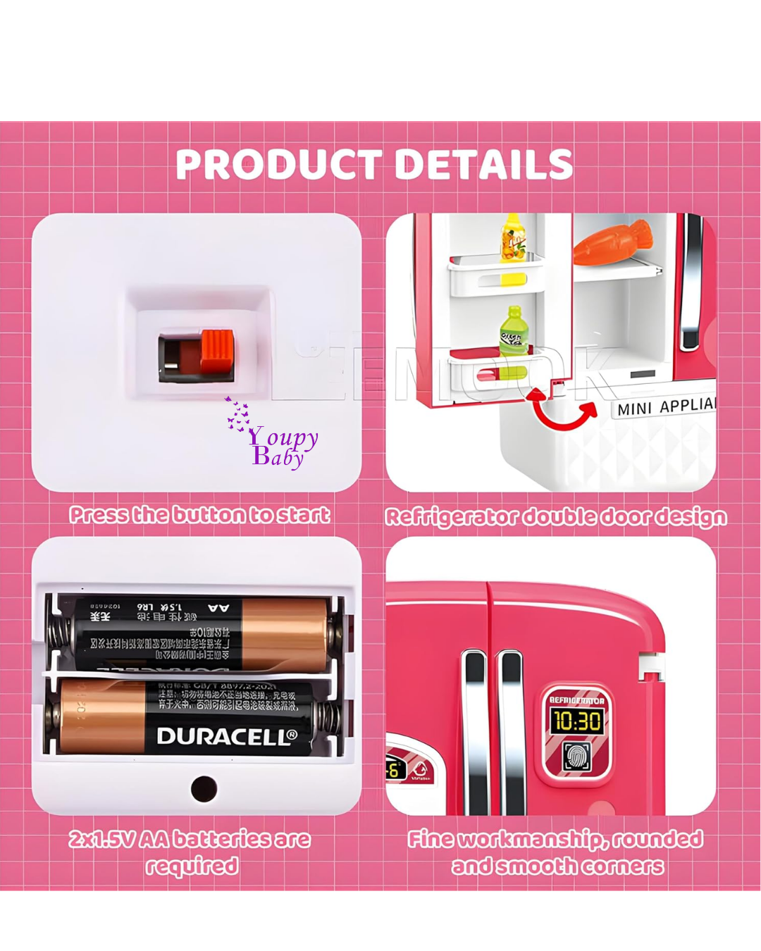 Mini réfrigérateur miniature 3ans+