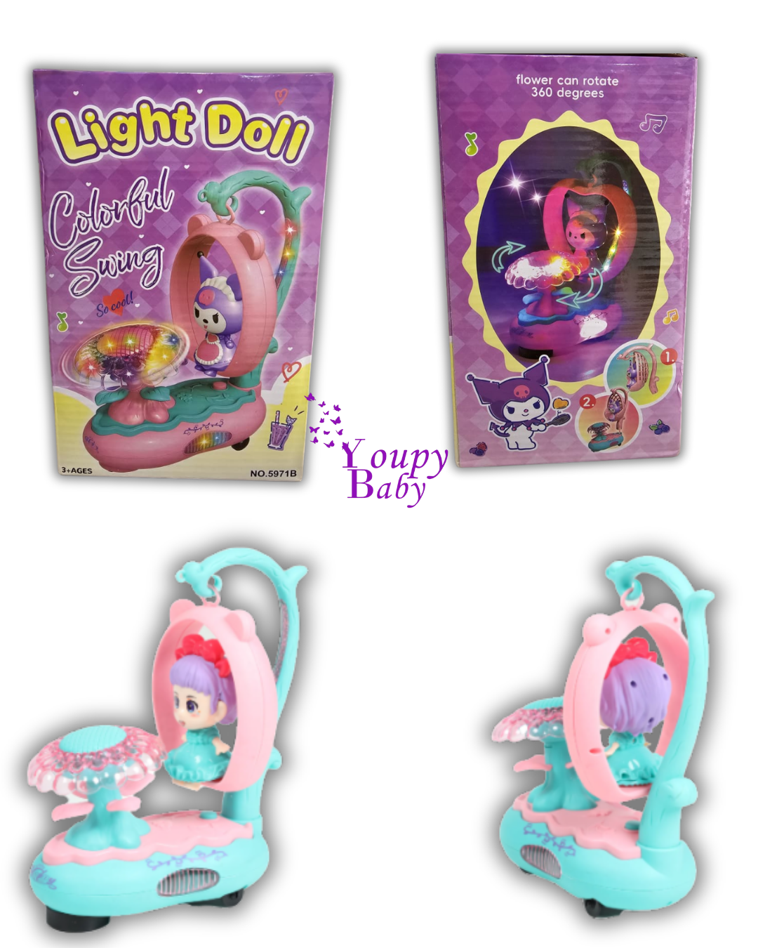 Poupée lumineuse à la mode 3+