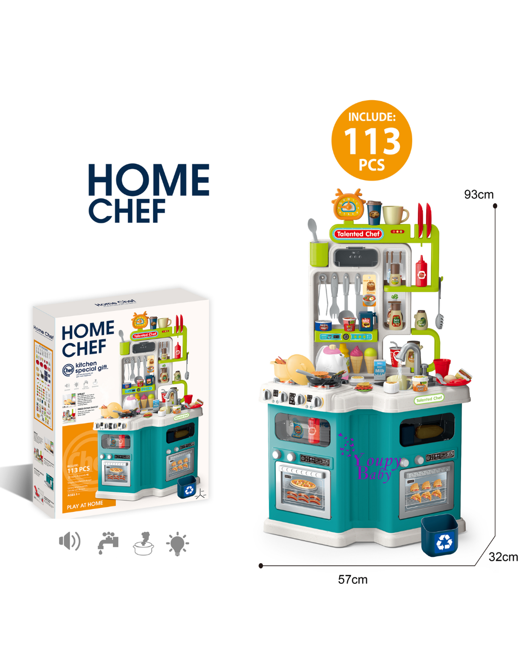 Cuisine pour enfants 113PCS