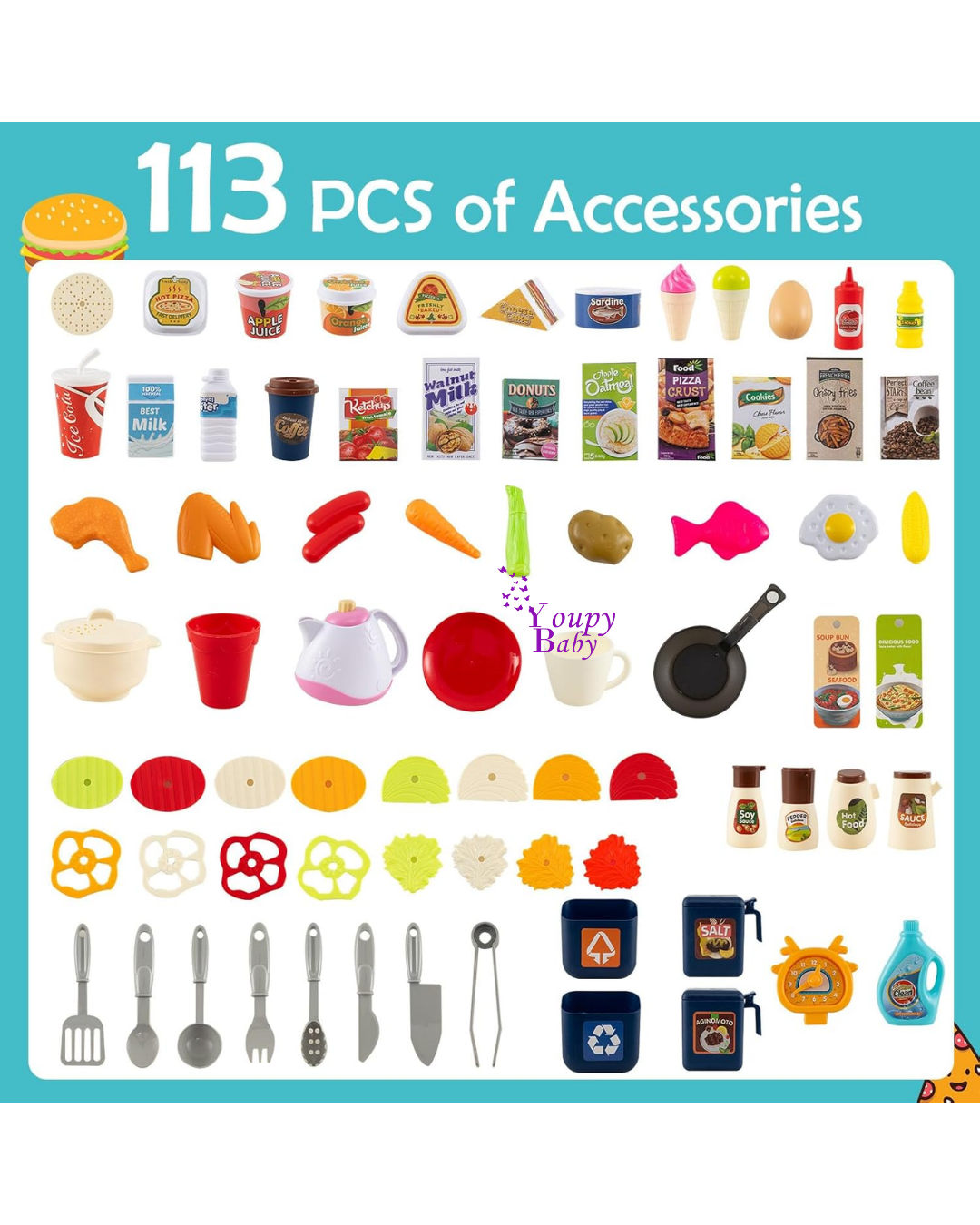 Cuisine pour enfants 113PCS