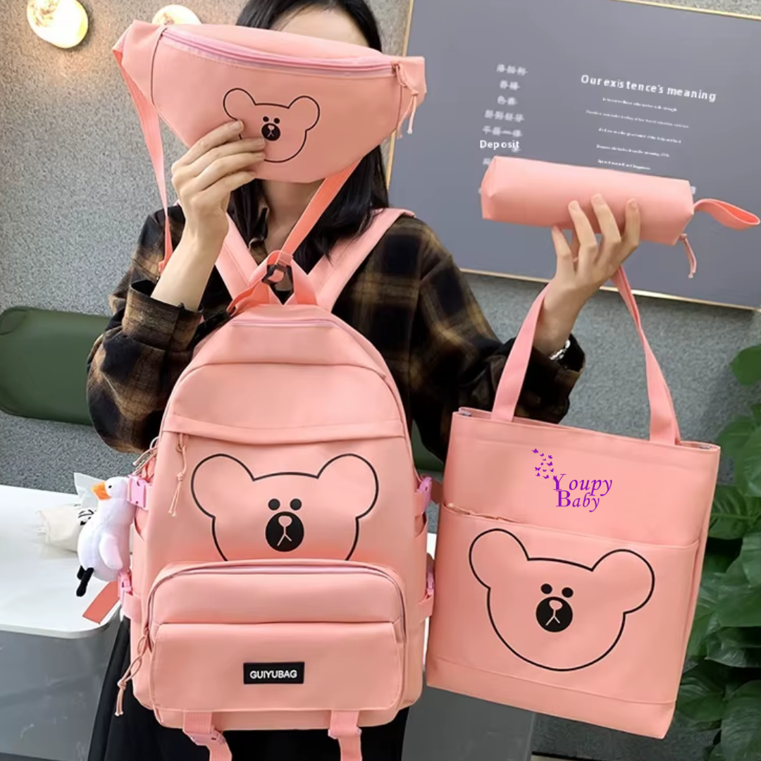 SAC SCOLAIRE FASHION 4PCS