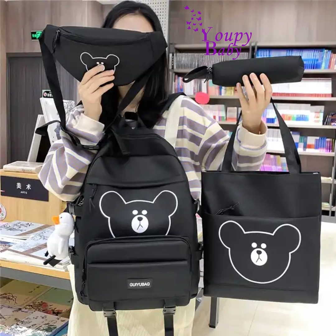SAC SCOLAIRE FASHION 4PCS