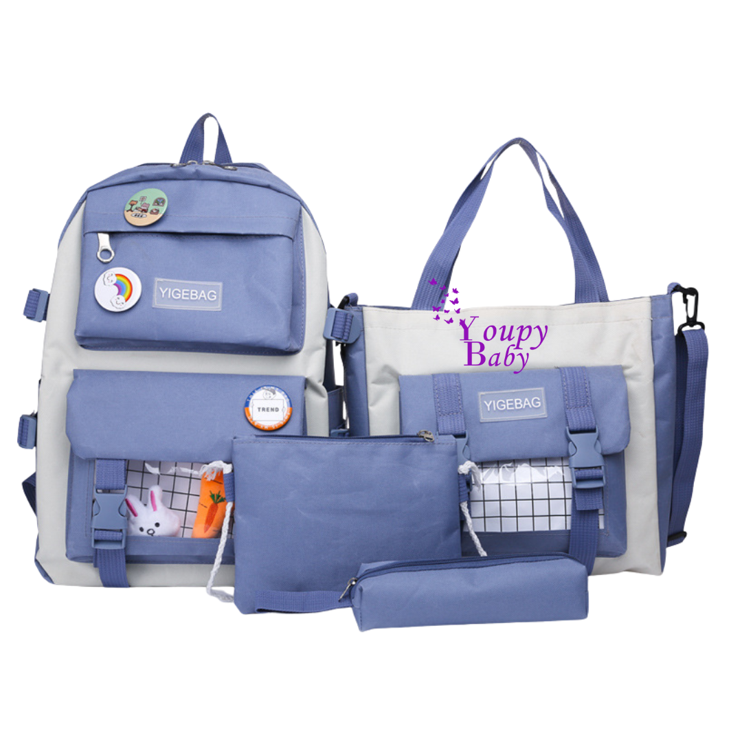 SAC SCOLAIRE FASHION 4PCS