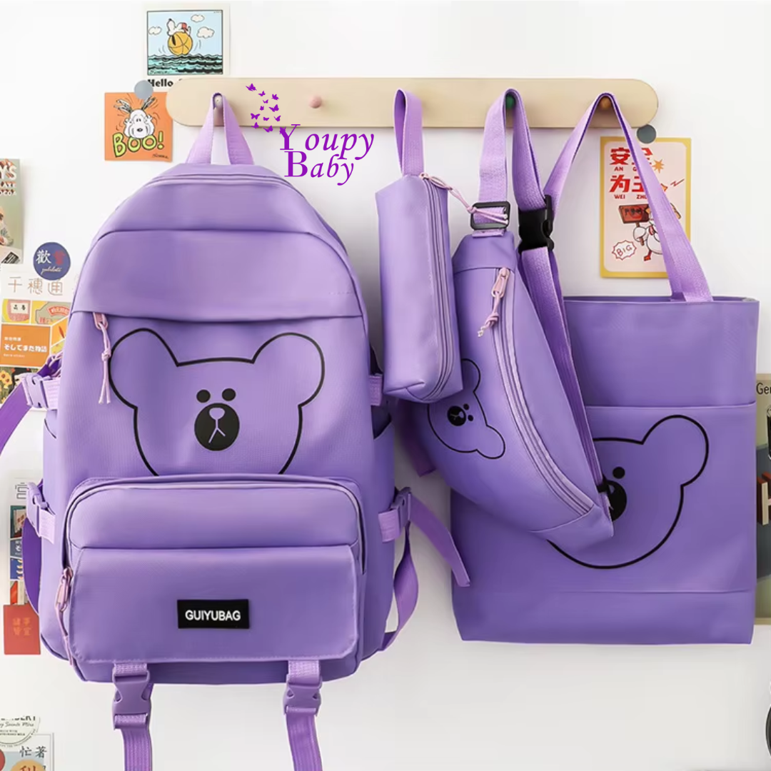 SAC SCOLAIRE FASHION 4PCS