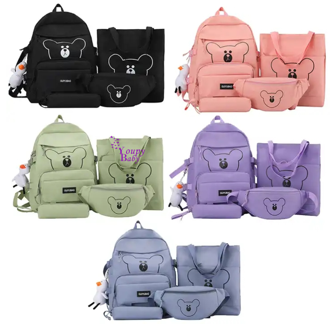 SAC SCOLAIRE FASHION 4PCS