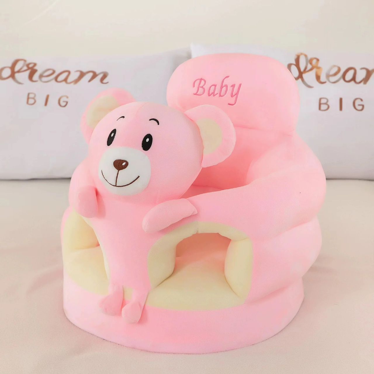 45X50CM Fauteuil pour Bébé dès 3 Mois, Chaise d'Apprentissage en peluche, Moelleux Siège de 45X50CM Fauteuil pour Bébé dès 3 Mois, Chaise d'Apprentissage en peluche, Moelleux Siège de