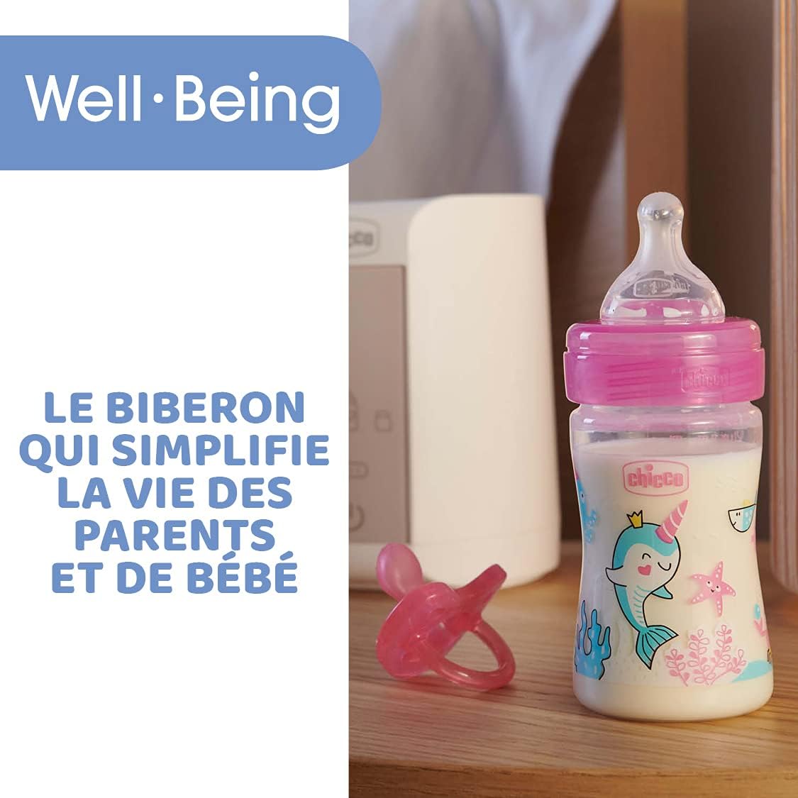 BIBERON CHICCO EN PLASTIQUE 150ML 0M+