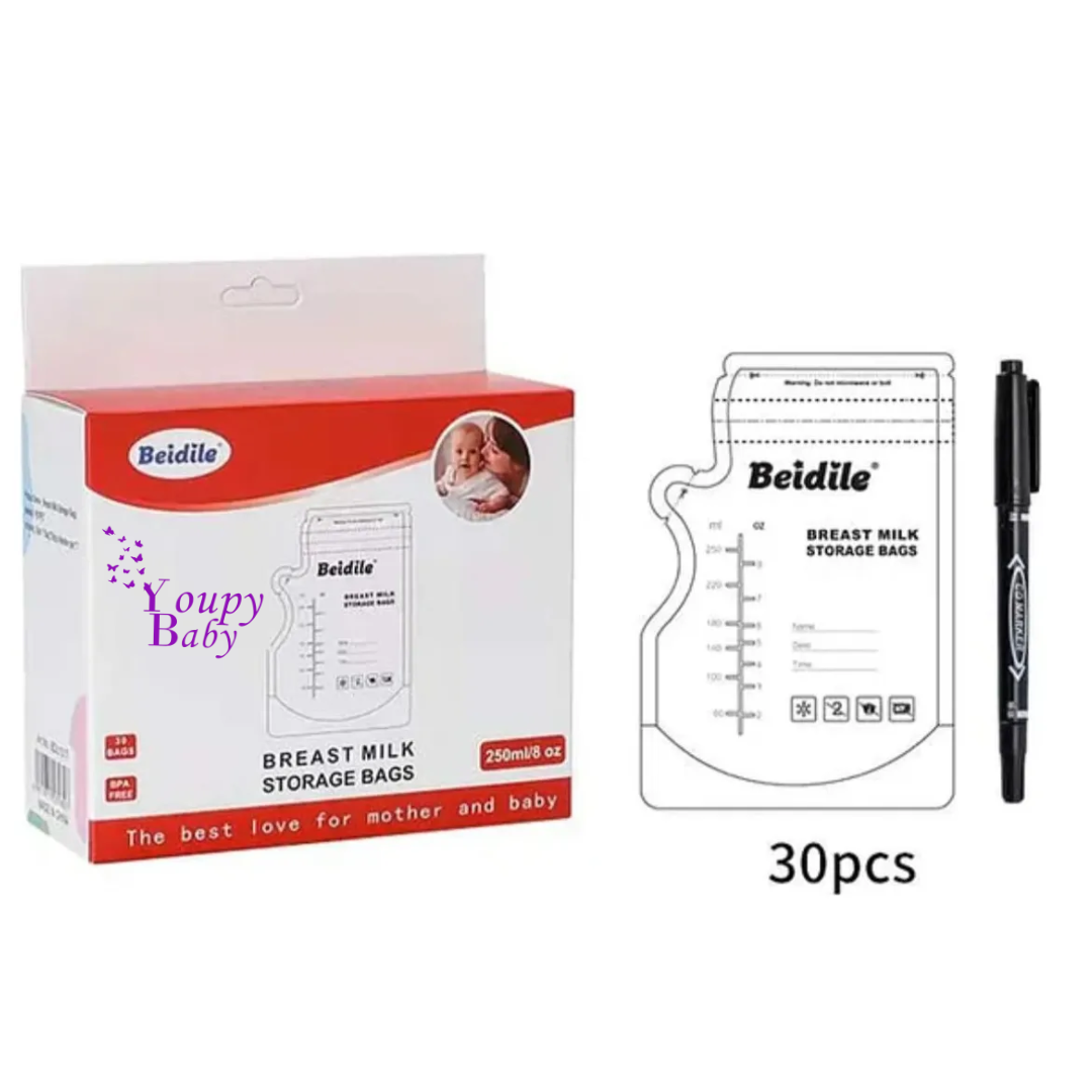 Sachets stockage de lait maternel 30 unités