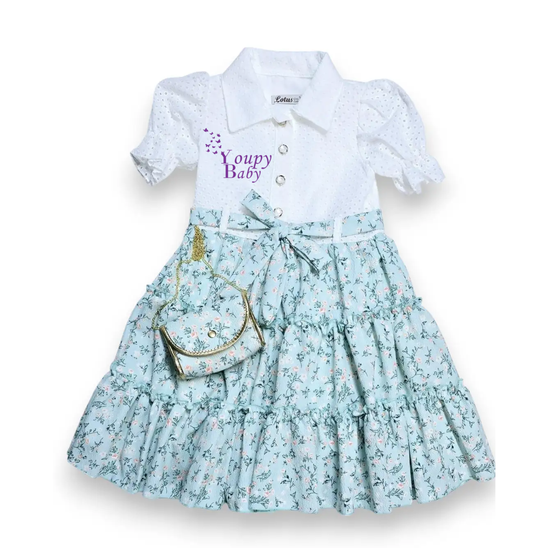 Robe de demoiselle d'honneur avec sac