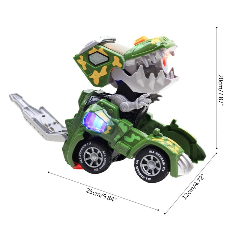 Jouets de voiture transformables en dinosaures