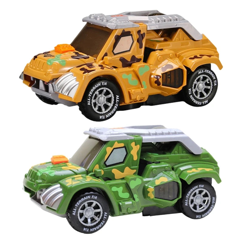 Jouets de voiture transformables en dinosaures